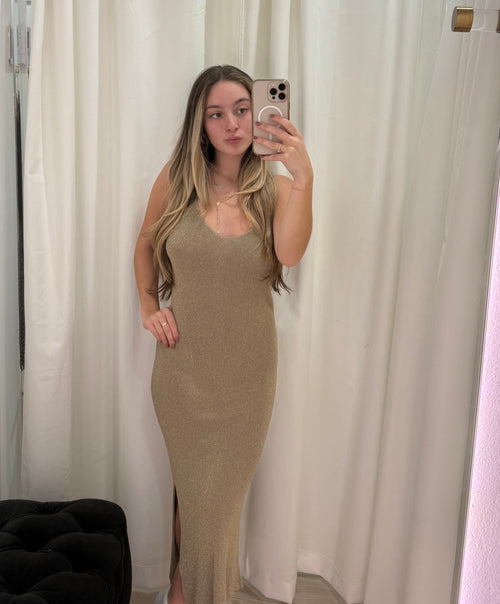 Lion Long Sequin Maxi Dress