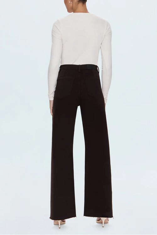 Penny High Rise Wide Leg Jean - Mocha