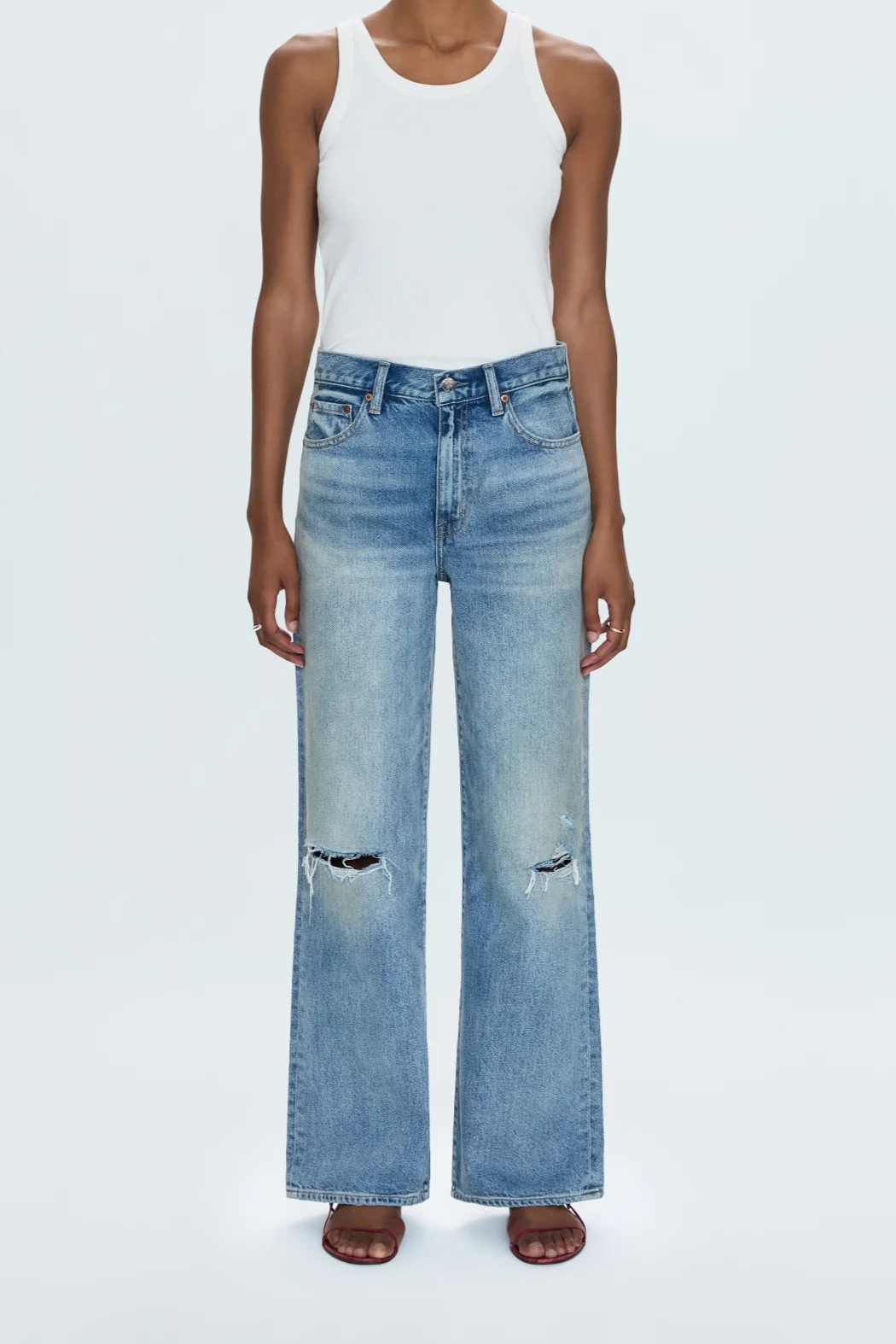 Hendrix High Rise Relaxed Jean - Apprentice Distressed