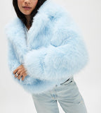 FP Paris Cropped Faux Fur Jacket