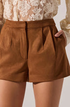jade faux suede shorts