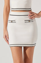 sessy contrast mini skirt
