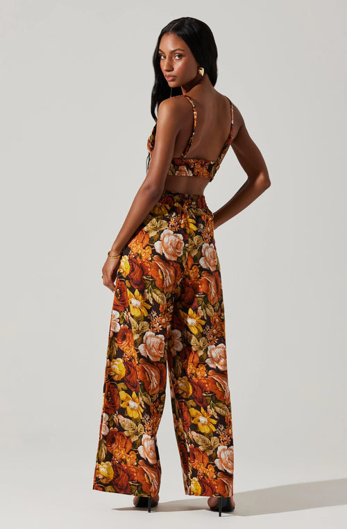 ASTR Femi Floral Wide Leg Pants