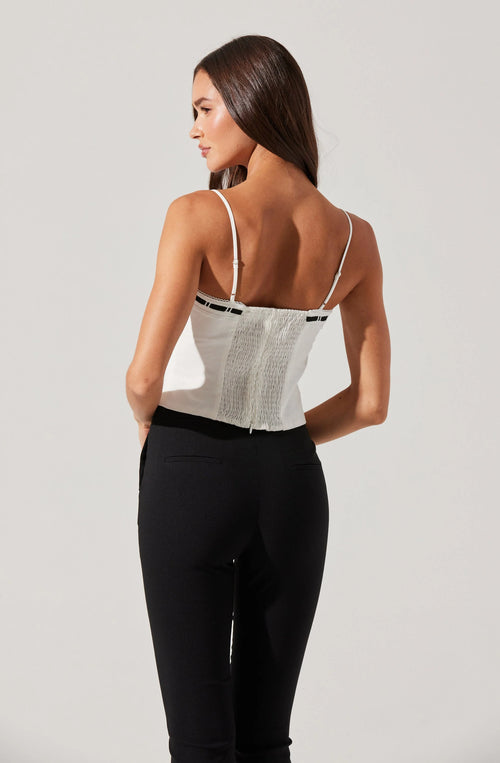Astr Paiton Contrast Trim Cami Top