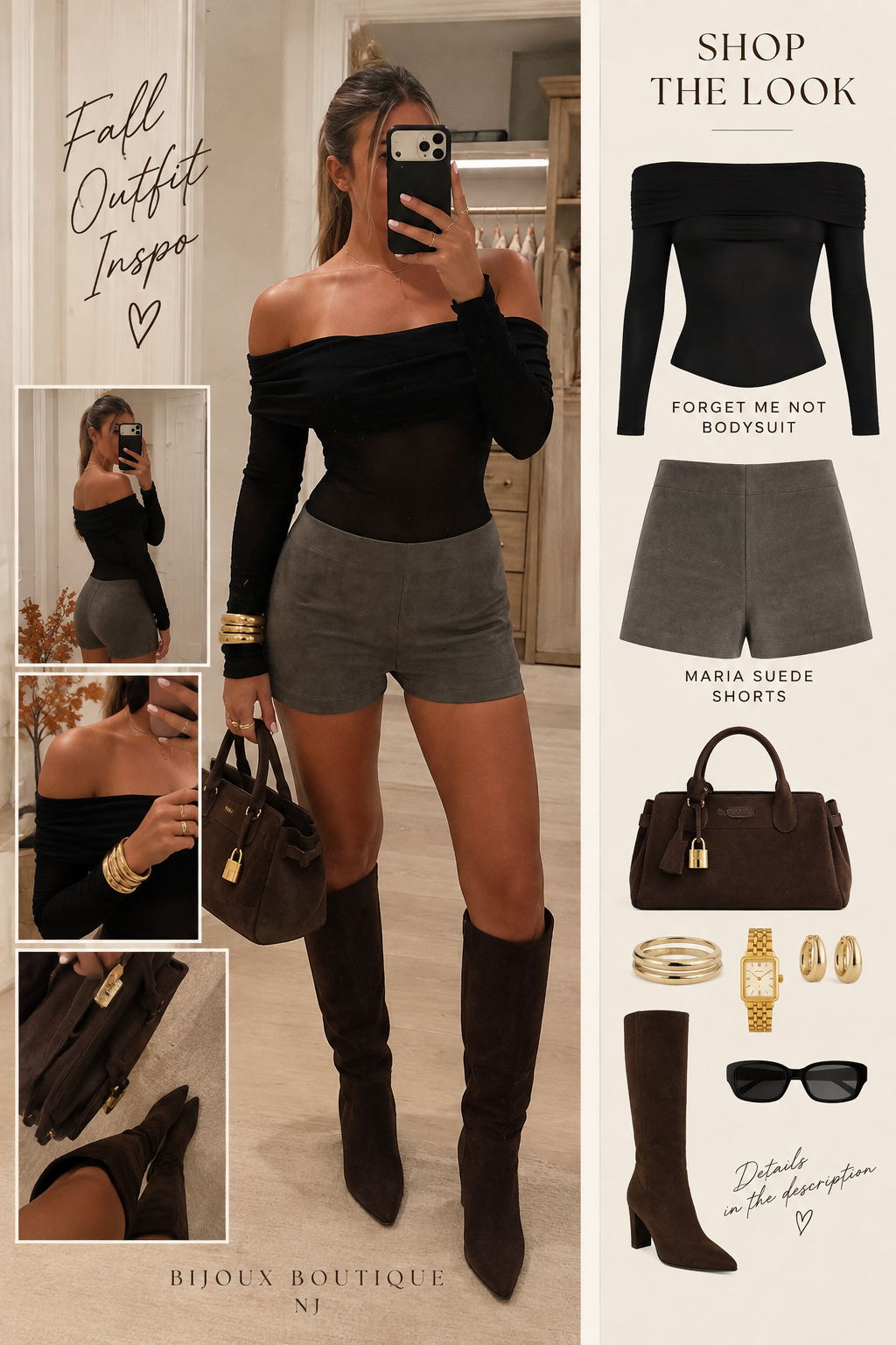 Maria suede shorts