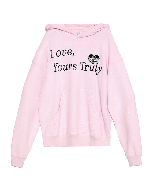 Boys Lie Yours Truly Thermal Racer Hoodie