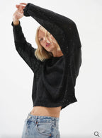 LNA Sheye Sparkle Sweater