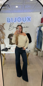 izzy mid rise high waist jean