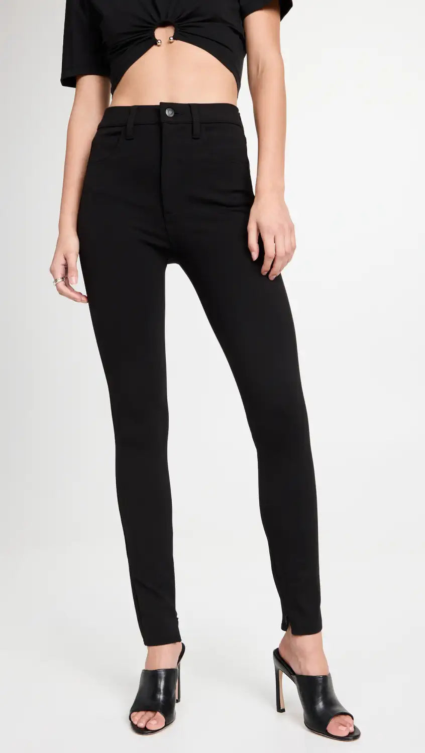 Pistola Kendall High Rise Skinny Scuba with Zippers