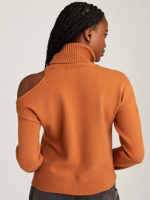 525 Veronica Cutout Turtleneck Sweater