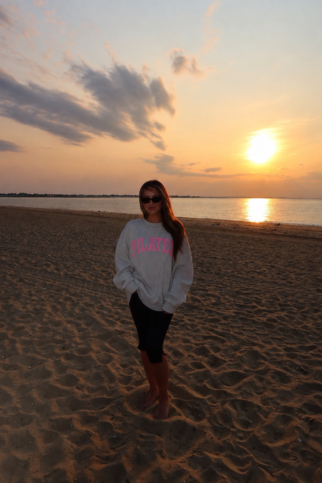 Pilates Yoga Reversible Crewneck