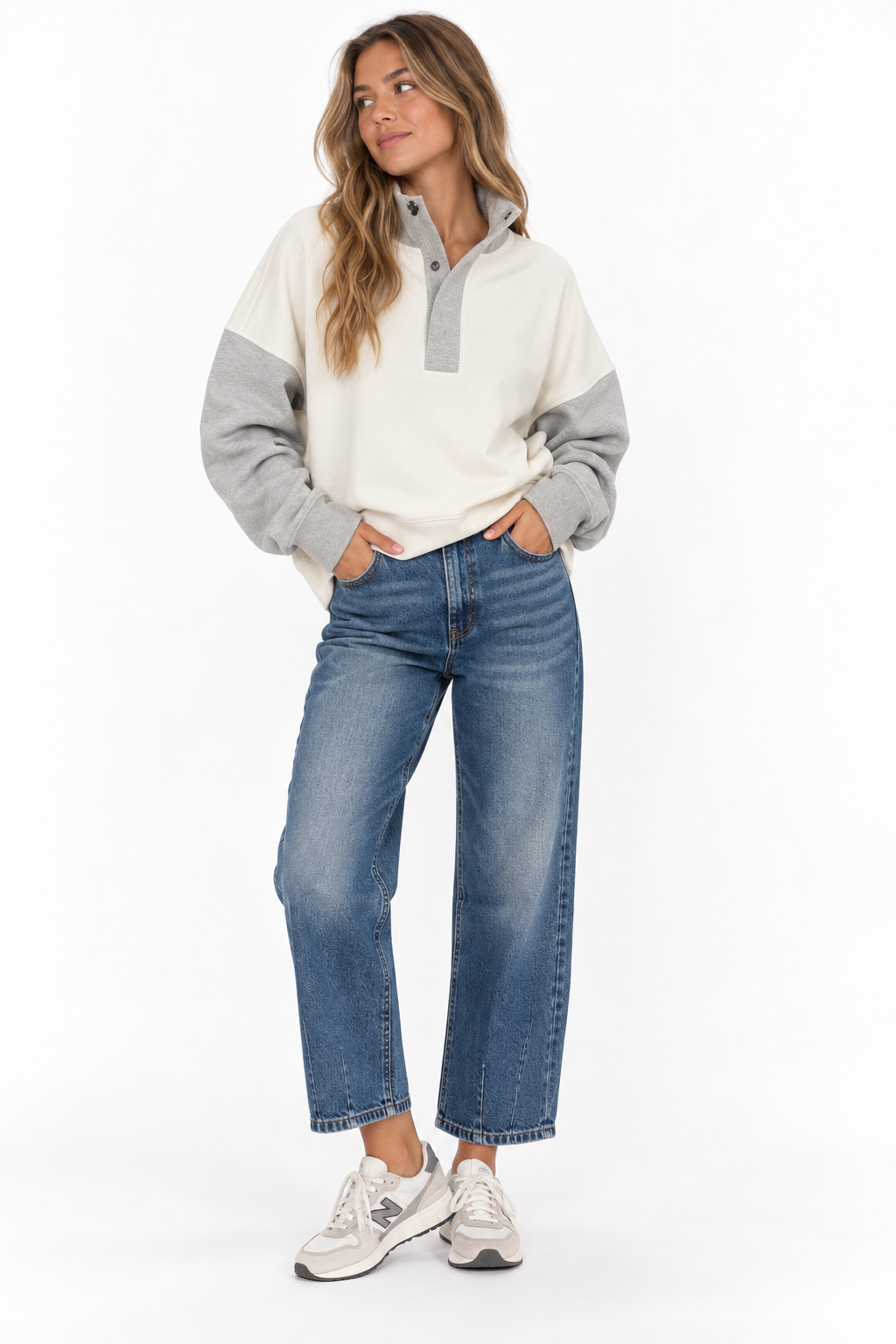 timeless colorblock pullover