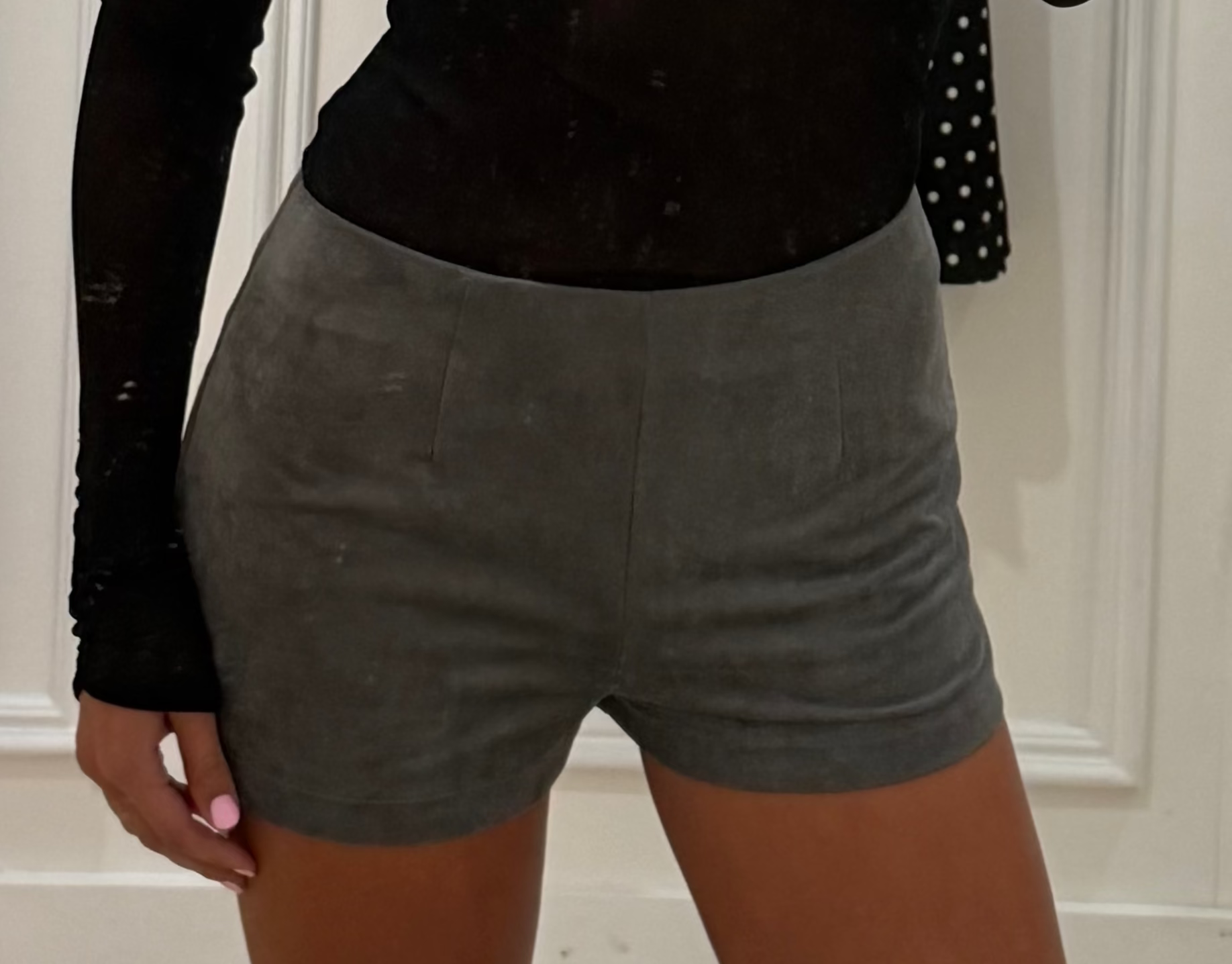 Maria suede shorts