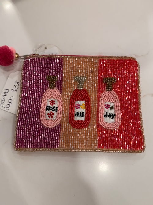 beaded pouch