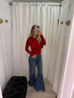 Olivia Long Sleeve Red