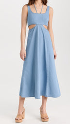 LNA Lorelei Chambray Dress