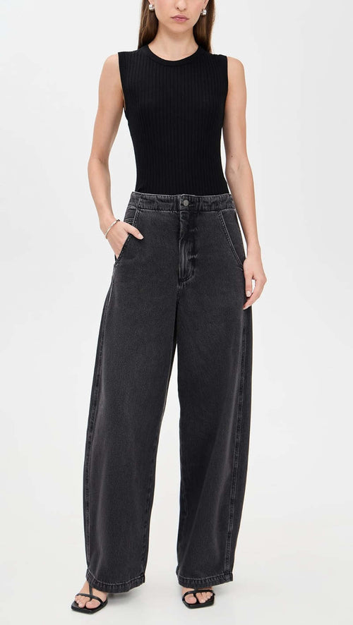 Lottie high rise relaxed bowed leg