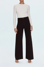 Penny High Rise Wide Leg Jean - Mocha