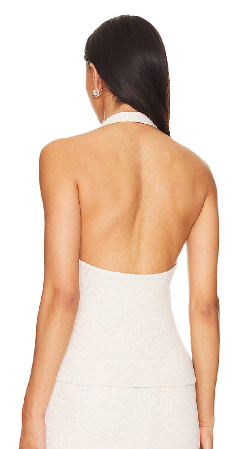 LNA Sophie Rib Halter Top