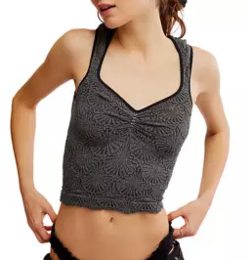 FP Love Letter Sweetheart Cami Black