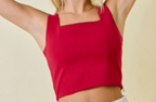 Red Slim tank
