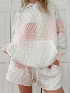 Quilted Pastel Hoodie