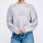 Open Knit Oversized Sweater
