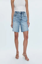 Kaylee High Rise Pinched Loose Short - Boulder
