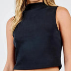 Sadie and Sage Hustle High Neck Crop Top